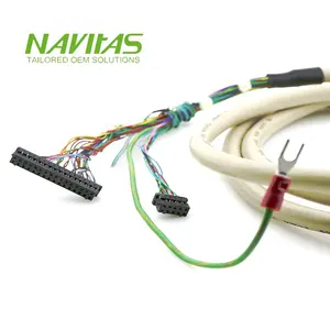 Hirose Kabel SCSI DF11-10P, DF11-32P 2Mm Pemasangan Kabel dan Harness Kawat