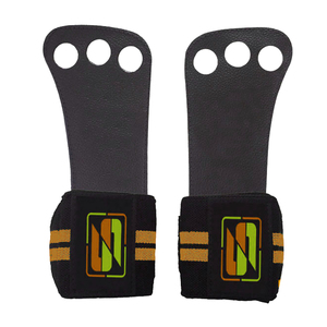 Prix de gros Poignées d'haltérophilie personnalisées Protection de la paume en cuir avec logo personnalisé - Product Image 4