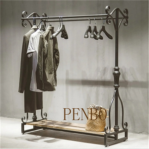 Personalizado venta al por Mayor moderno deber doble carril <span class=keywords><strong>de</strong></span> 4 ropa estante <span class=keywords><strong>de</strong></span> exhibición - Product Image 6