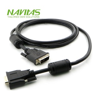 Assemblage de câble HDB15P mâle vers DVI17 mâle personnalisé pour vidéo et affichage - Product Image 5