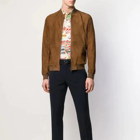 Jaket kulit lunak dan kulit lunak coklat jaket kulit bertekstur untuk pria desain kualitas Premium 2024