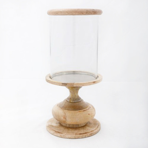 Vente chaude Bougeoir en bois et en verre personnalisé avec un design moderne pour la décoration de la maison Occasions de Noël - Product Image 1