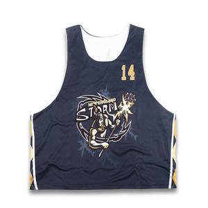 Maillot crosse réversible Sublimation pour homme 100% polyester col en V avec étiquette de marque personnalisée - Product Image 6
