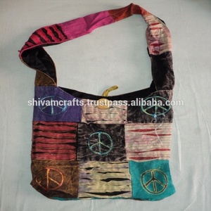 Cotton Hippie Nepali <b>Patchwork</b> Shoulder <b>Bags</b> - Product Image 2