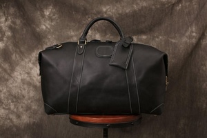 Bolsa de lona de cuero genuino para gimnasio, bolso de deporte hecho a mano de gran tamaño para embalaje, equipo de transporte, TSL-006B de viaje - Product Image 2