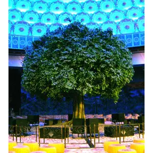 Großhandel Bonsai Blatt künstlichen Pflanzenbaum künstlichen Bodhi Banyan Baum künstlichen Ficus Baum