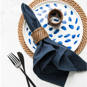 En gros fait à la main au Vietnam rotin anneau de serviette - Product Image 1