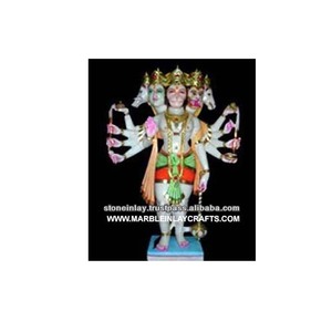 Statue de Hanuman en marbre Panchmukhi - Product Image 1