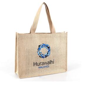 ถุงช้อปปิ้งปอกระเจาถุงปอกระเจาพิมพ์ลายออกแบบได้ตามต้องการ - Product Image 2