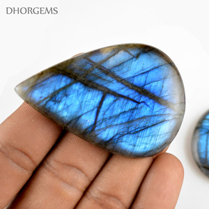 Labradorita-gema en forma de lágrima, cabujón de pera, labradorita, piedra de cabujón de Fuego Azul, venta al por mayor - Product Image 3