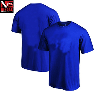 Camisetas Casuales de Manga Corta para Hombre, Color Azul Rey, Poliéster/Algodón, Impresión por Sublimación, Personalizadas, Antiarrugas, Transpirables - Product Image 1