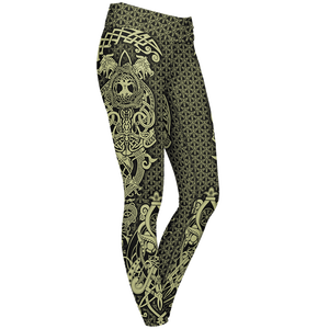 <b>Women</b> Casual Shiny Colorful Sublimation <b>Leggings</b> High <b>Thick</b> Spandex/Polyester Breathable Anti-Bacterial OEM Service - Product Image 4