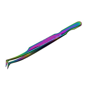 Pince à cils à pointe en fibre, pince à cils antistatique pour extensions de cils, pince à cils en acier inoxydable pour volume, pince à cils pour cils, pince à cils de qualité supérieure - Product Image 1