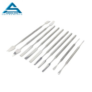 Instrumentos dentales profesionales, 4 piezas, espátula de acero inoxidable, juego de herramientas para esculpir cera y arcilla, herramientas dentales - Product Image 1