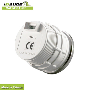 Manomètre de pression LED, noir, électrique, blanc et ambre, pour voiture, 2 pouces, 52mm - Product Image 4