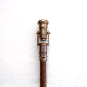 Vente chaude 38 pouces Antique Vintage canne en bois bâton de marche 1 pouce en laiton télescope bouton poignée poignée haute qualité nouveauté cadeau - Product Image 3