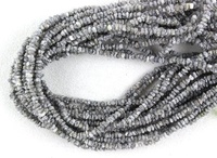 Cuentas de Diamante Gris Natural Genuinas de Grado AAA de 2.5-3mm, Brillantes, Certificadas por Terceros, para Joyería, VAIBHAV