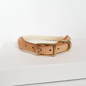 Dog <b>Collar</b> | Rope Dog <b>Collar</b>| Leather <b>Collar</b> - Product Image 1