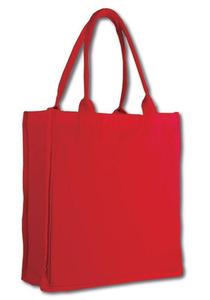 Bolsa de Tela Ecológica 100% Algodón, 12 oz, Resistente, Reutilizable, Asas Largas, Logotipo Personalizado, Plegable, con Fuelle, MOQ Bajo, al por Mayor - Product Image 2
