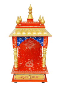 ntricately Carved Wooden Mandir | Handmade <b>Home</b> <b>Temple</b> | Traditional Indian Pooja Setup | Antique Altar Mandir for Daily Pooja - Product Image 2
