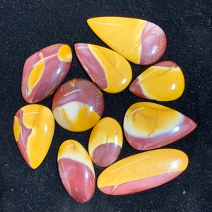 หินอัญมณีทรงหลวมพร้อมใบรับรอง IGI mookaite สีแดงสีเหลืองธรรมชาติ - Product Image 2