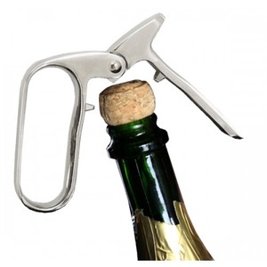 Stainless Steel Wine Opener Flat Corkscrew Simple Design Durable <b>Bottle</b> Opener for Champagne Sparkling Wine - Product Image 1