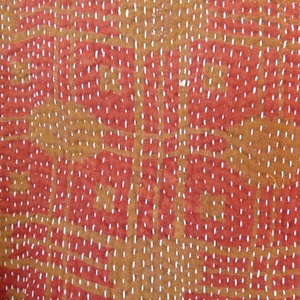 Venta al por mayor Vintage Reversible Kantha edredón cosido a mano de algodón de tamaño doble manta para uso doméstico o de hotel - Product Image 6