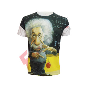 Promotion 100% Polyester Fitness Tee T-Shirts Toute l'impression par Sublimation Tissu Jersey Respirant Plus Size Design Prix Pas Cher - Product Image 4