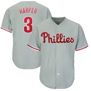 Phillies Baseball Grijs Hoge Kwaliteit Sublimatie Jerseys