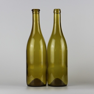 750ml phổ biến cổ màu xanh lá cây Bordeaux rượu vang chai thủy tinh với nút chai hàng đầu - Product Image 4
