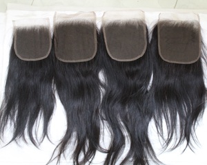 Cheveux raides de bébé brut avec fermeture en dentelle HD 5x5 de meilleure qualité - Product Image 1
