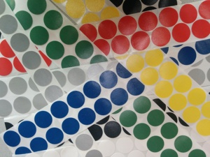 Etiquetas de Puntos Adhesivos color Gris (Cinta Americana) duct tape cinta de <span class=keywords><strong>ducto</strong></span> discos adhesivos etiquetas - Product Image 2