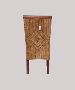 เก้าอี้รับประทานอาหารหวายธรรมชาติที่ถูกที่สุดเฟอร์นิเจอร์กรอบไม้มะฮอกกานีเก้าอี้สวนกลางแจ้ง - Product Image 3