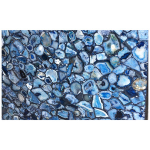 Exclusivas y Hermosas Losas de Ágata con Gemas Azules - Product Image 1