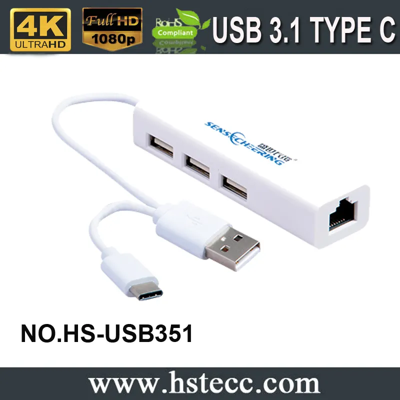 USB 3.1 Тип C концентратора для ноутбука MacBook