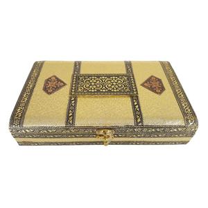 Big Rectangle Golden Rexine Finish, Wooden Handmade Rajwadi Wooden Gift Box
