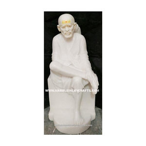 Statue en marbre blanc Sai Baba - Product Image 1