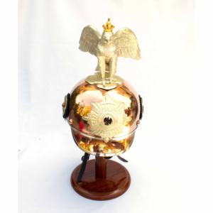 Casque d'aigle de Garde Du Corps impérial russe en laiton finition cuivre nautique - Product Image 3