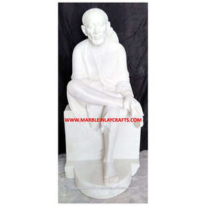 รูปปั้นพระศรีบาบาทำจากหินอ่อน - Product Image 1