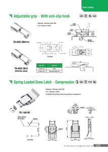 TS-602-3B-S Kẹp Cửa Khóa nén vẽ kẹp khóa trường hợp trên trung tâm thép không gỉ chốt southco chuyển đổi chốt - Product Image 6