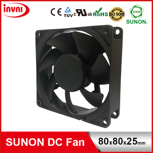พัดลมระบายความร้อนขนาดเล็ก SUNON 8025 80x25 80 มม. 80x80 12V DC แบบแกนหมุน ราคาประหยัด 80x80x25 มม. (EF80251B1-Q030-S99) - Product Image 1
