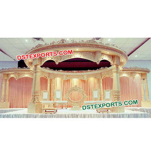 Mandap de boda de fibra de doble Polo, mandalas DE BODA indio tradicional, fabricante - Product Image 1