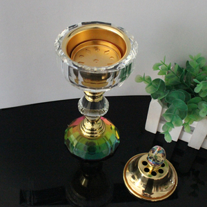 Inde Offre Spéciale cristal maison décor pour <span class=keywords><strong>bakhoor</strong></span> brûleur d'<span class=keywords><strong>encens</strong></span> - Product Image 2