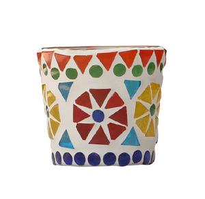 Porte-bougie votive en or Bougeoirs en verre Mosaïque Photophore décoratif en verre Porte-bougie votif Décoration d'éclairage de bol - Product Image 4