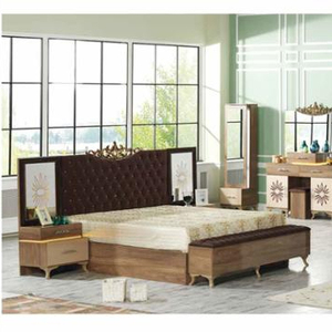 Juego de Dormitorio Moderno y Elegante de Madera Sems - Product Image 1