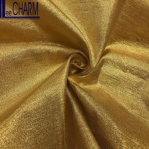 Tissu décoratif uni doré tissé à Taïwan LCSH074, largeur 60 pouces, polyester/nylon, pour robes, costumes, vêtements, jupes - Product Image 3