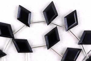 Pierre précieuse Tourmaline noire naturelle à facettes en forme de cerf-volant perles de Briolette fabrication de bijoux pierre de Collection coupe de Style - Product Image 4