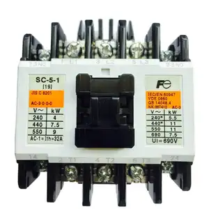 Contactor eléctrico magnético Fuji, SC-N2 hecho en Japón