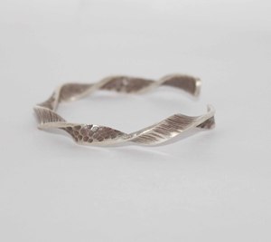Unique Design Bangle 925 Sterling Silver <b>Adjustable</b> <b>Bracelet</b> Unisex Silver Band for Wholesale - Product Image 3