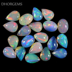 Zs — cabochon opale en cristal style éthiopien, pierre précieuse pour le feu, pierre précieuse à dos plat - Product Image 2
